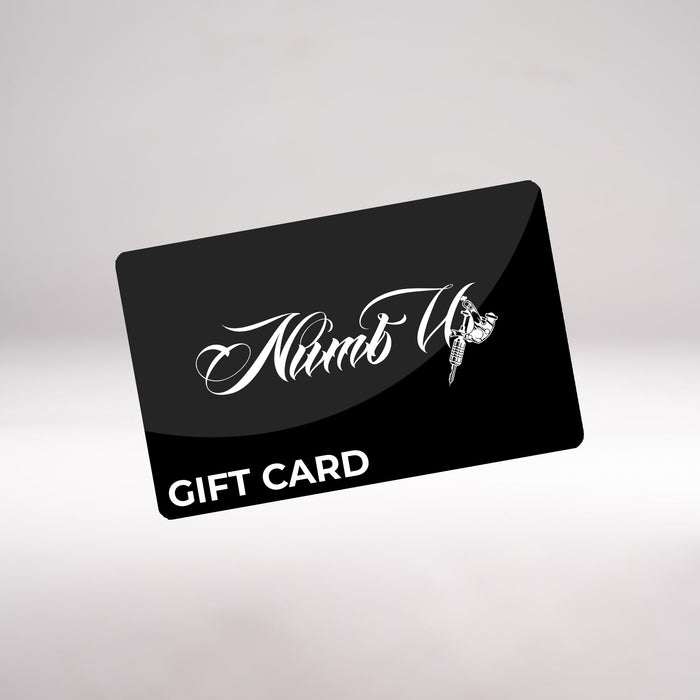 NUMB UP TATTOO GIFT CARD
